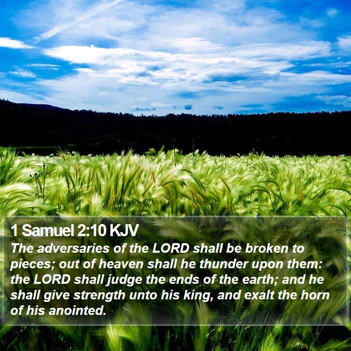 1 Samuel 2:10 KJV Bible Study