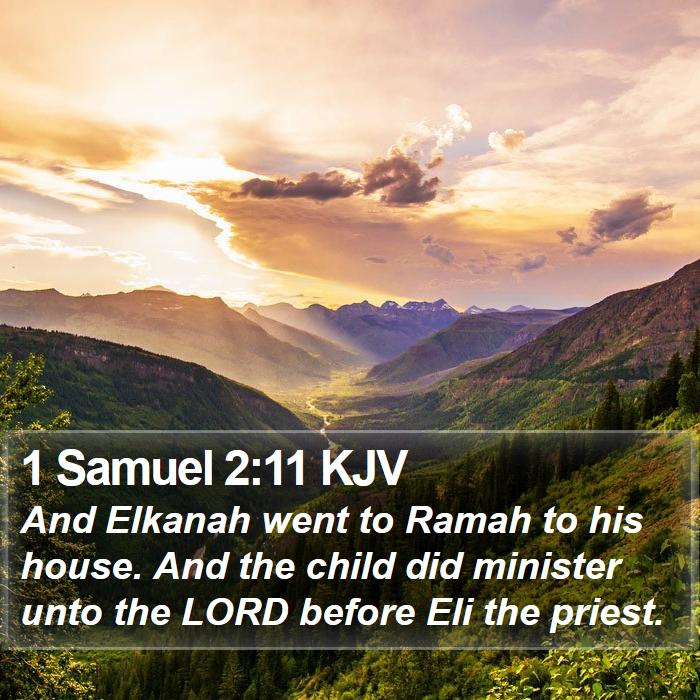 1 Samuel 2:11 KJV Bible Study