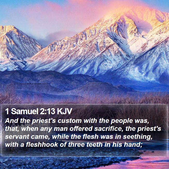 1 Samuel 2:13 KJV Bible Study