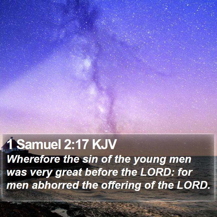 1 Samuel 2:17 KJV Bible Study