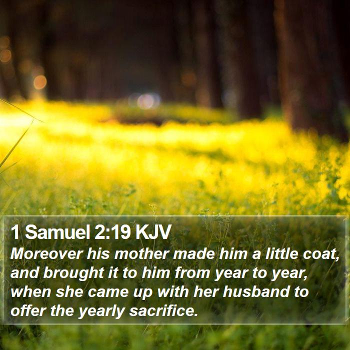 1 Samuel 2:19 KJV Bible Study