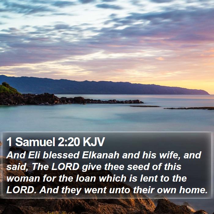 1 Samuel 2:20 KJV Bible Study