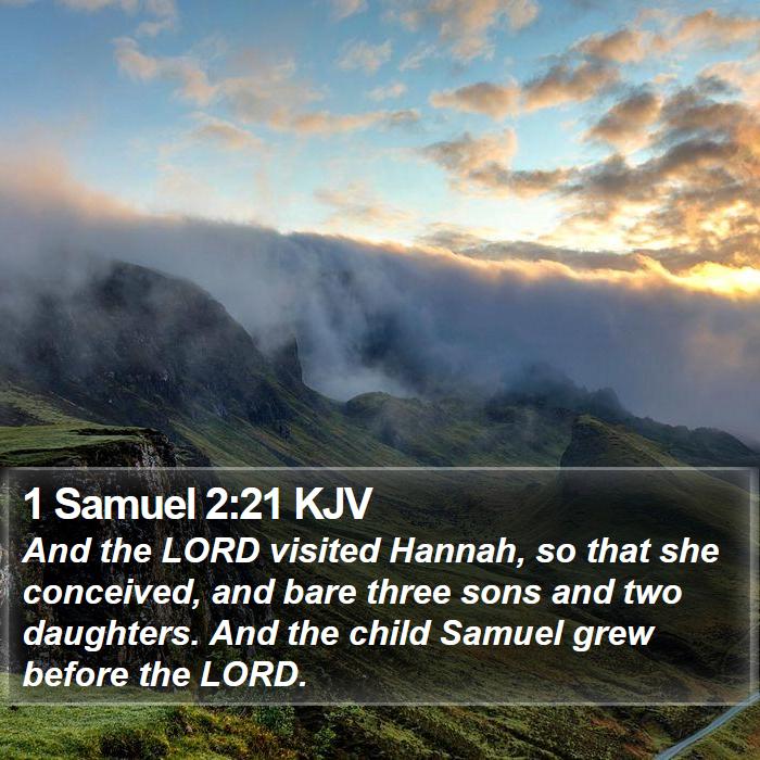 1 Samuel 2:21 KJV Bible Study