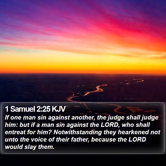 1 Samuel 2:25 KJV Bible Study