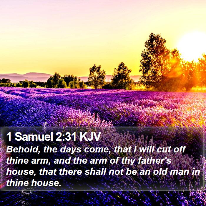 1 Samuel 2:31 KJV Bible Study