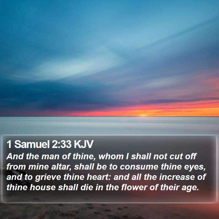 1 Samuel 2:33 KJV Bible Study