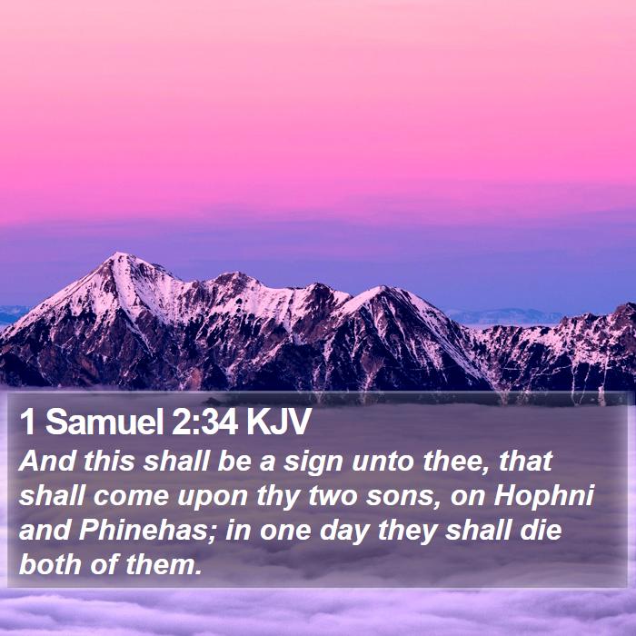 1 Samuel 2:34 KJV Bible Study