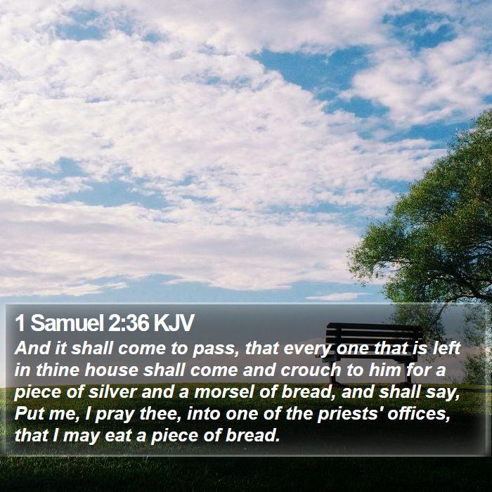 1 Samuel 2:36 KJV Bible Study