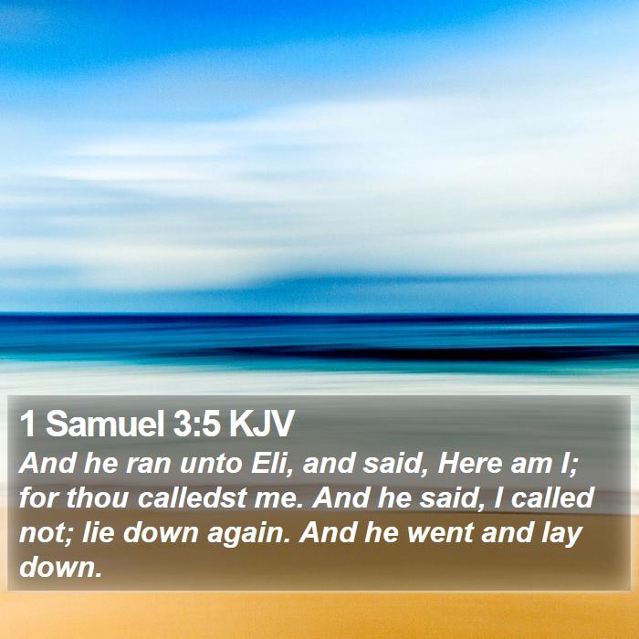 1 Samuel 3:5 KJV Bible Study