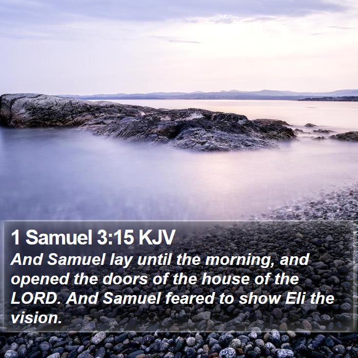 1 Samuel 3:15 KJV Bible Study