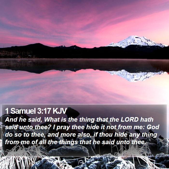 1 Samuel 3:17 KJV Bible Study