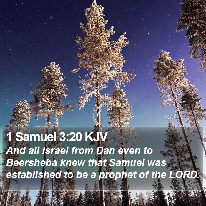 1 Samuel 3:20 KJV Bible Study