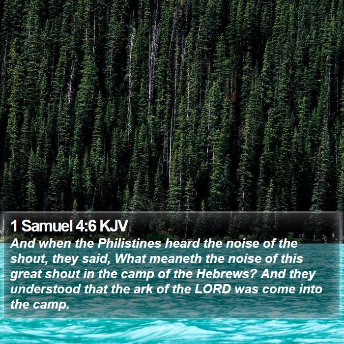 1 Samuel 4:6 KJV Bible Study