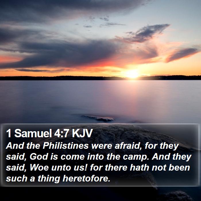 1 Samuel 4:7 KJV Bible Study