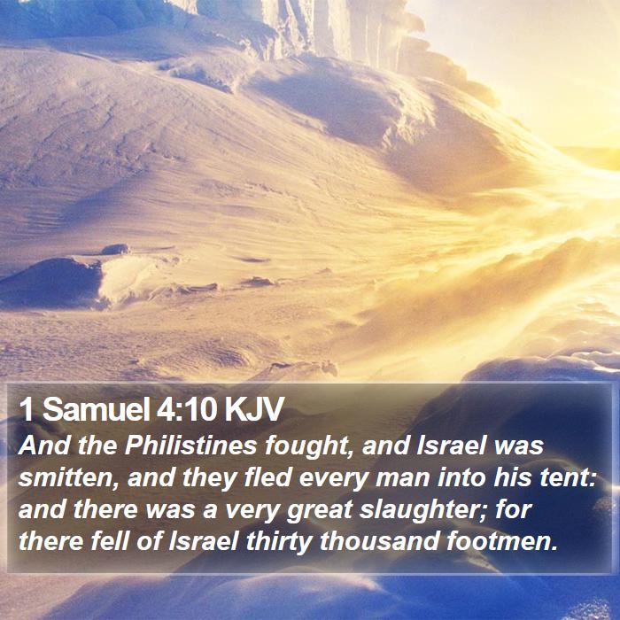 1 Samuel 4:10 KJV Bible Study