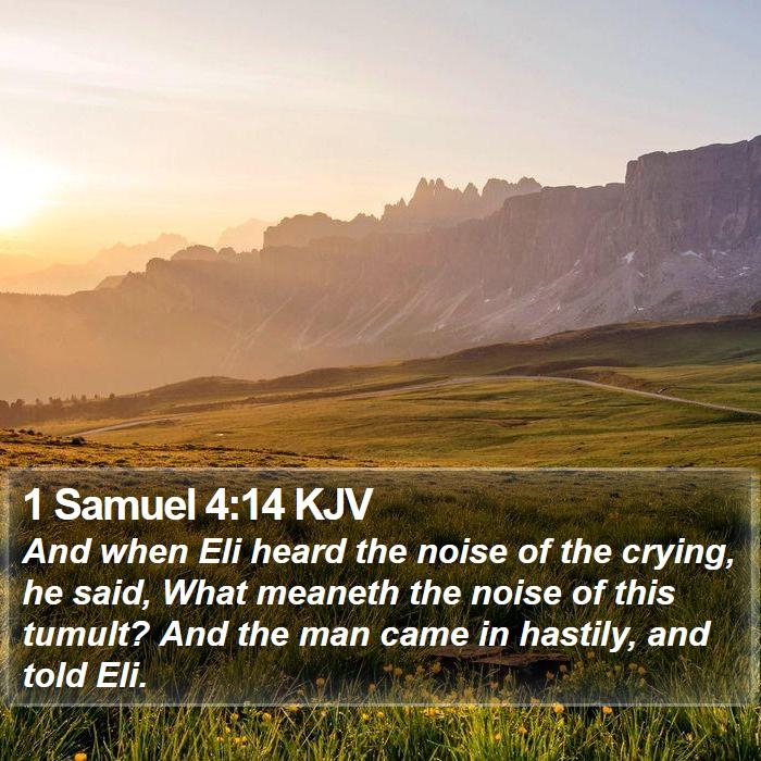 1 Samuel 4:14 KJV Bible Study