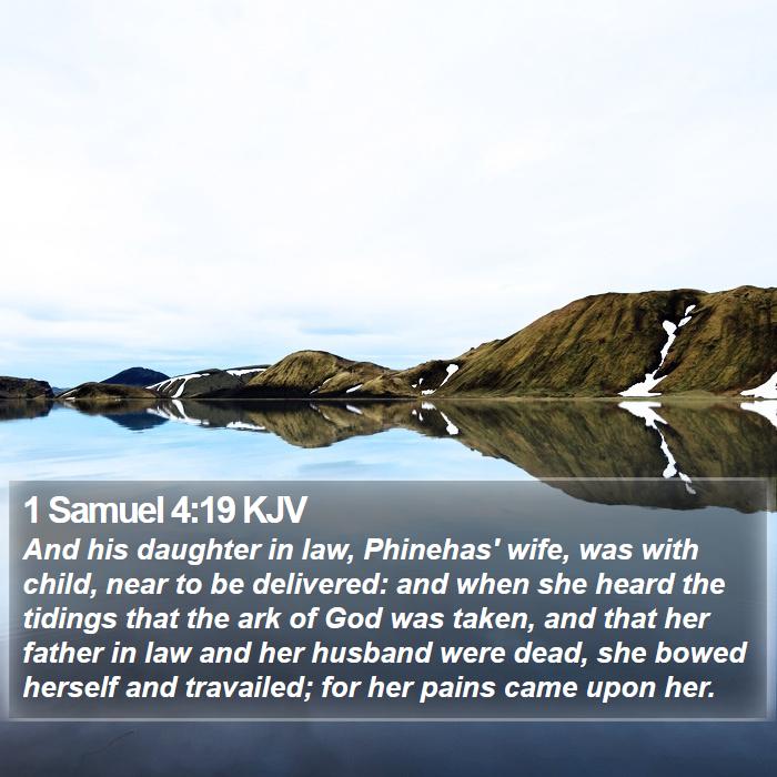 1 Samuel 4:19 KJV Bible Study