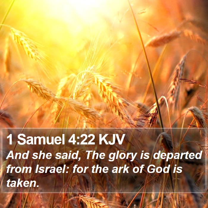 1 Samuel 4:22 KJV Bible Study