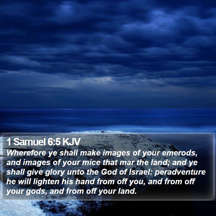 1 Samuel 6:5 KJV Bible Study