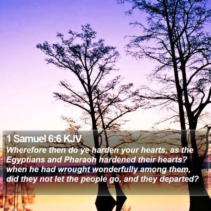 1 Samuel 6:6 KJV Bible Study