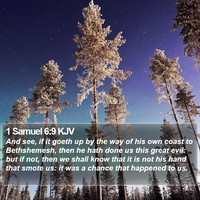 1 Samuel 6:9 KJV Bible Study