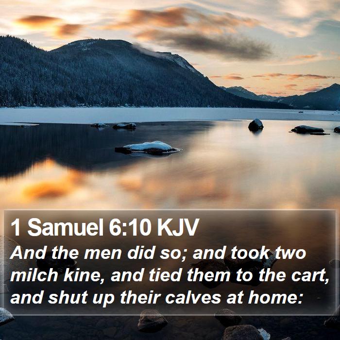 1 Samuel 6:10 KJV Bible Study