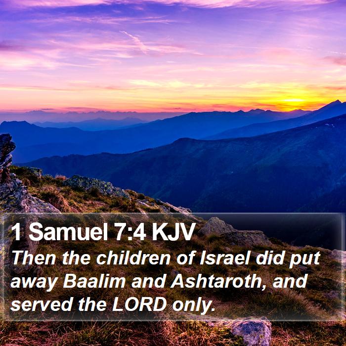 1 Samuel 7:4 KJV Bible Study