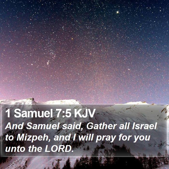 1 Samuel 7:5 KJV Bible Study