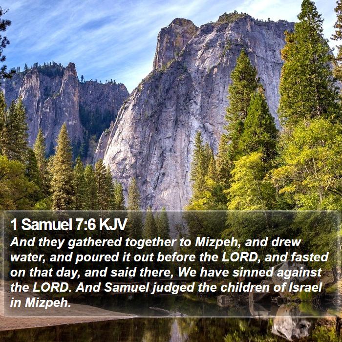 1 Samuel 7:6 KJV Bible Study