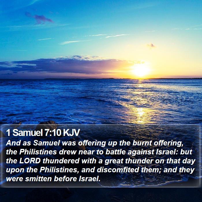 1 Samuel 7:10 KJV Bible Study