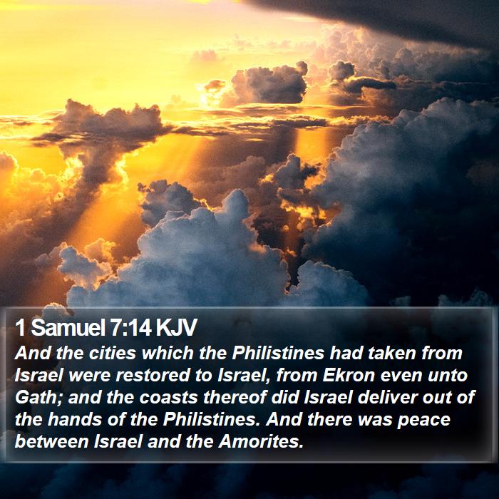 1 Samuel 7:14 KJV Bible Study