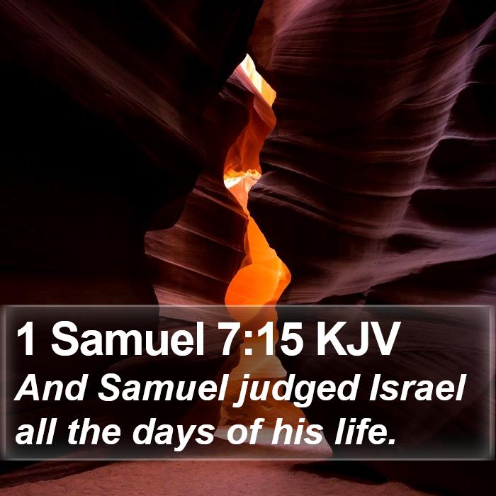 1 Samuel 7:15 KJV Bible Study