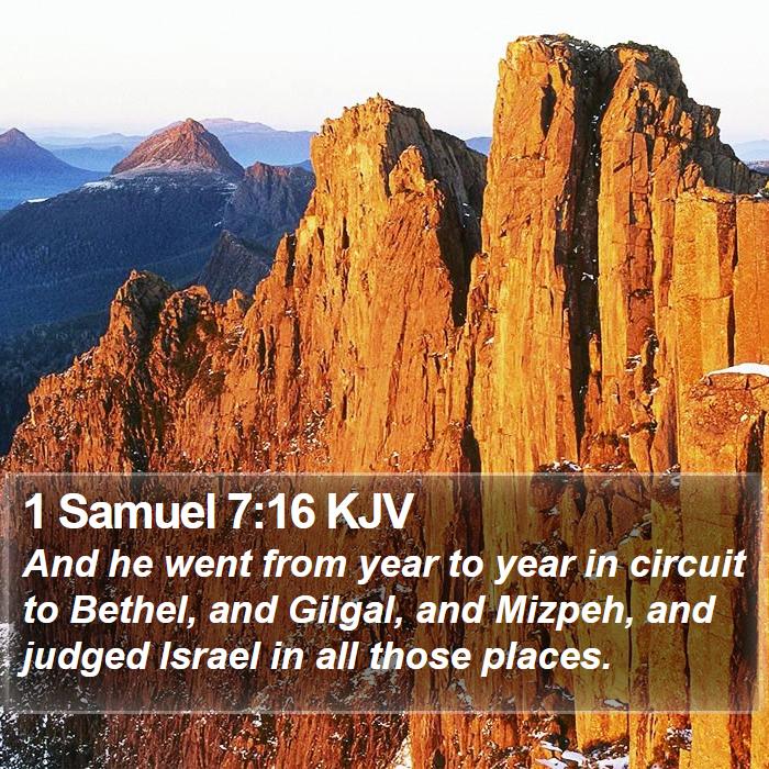 1 Samuel 7:16 KJV Bible Study