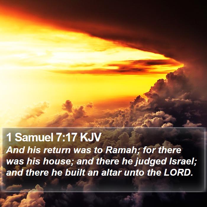 1 Samuel 7:17 KJV Bible Study