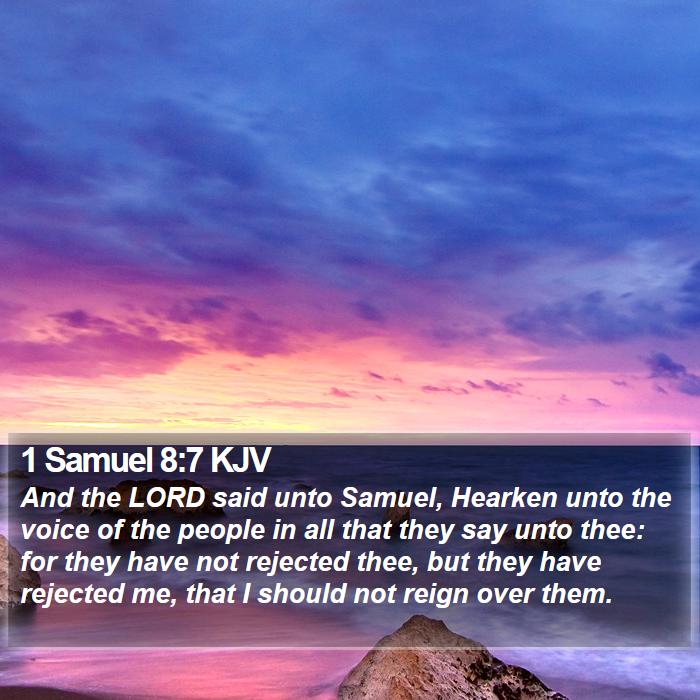 1 Samuel 8:7 KJV Bible Study