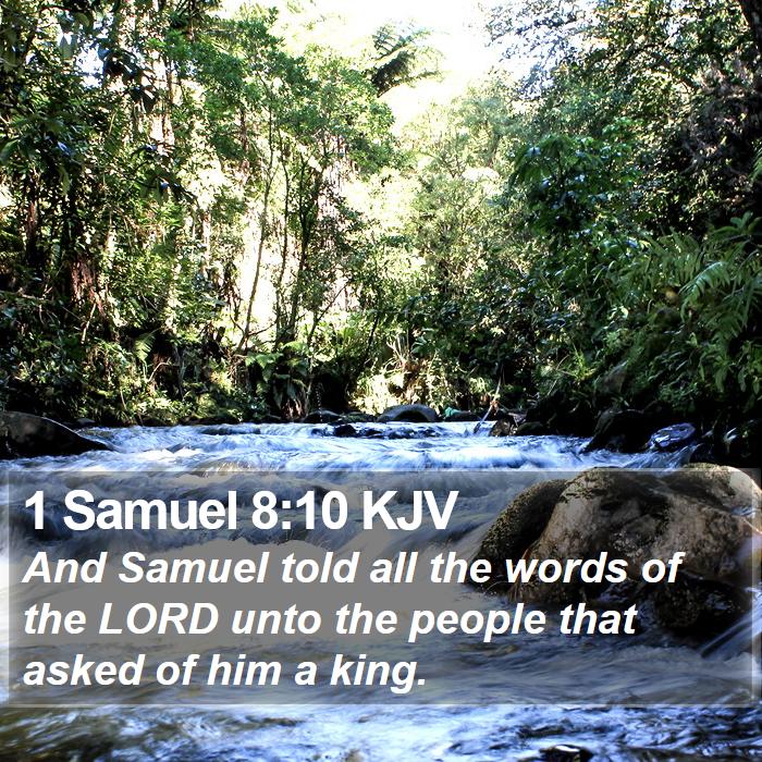 1 Samuel 8:10 KJV Bible Study