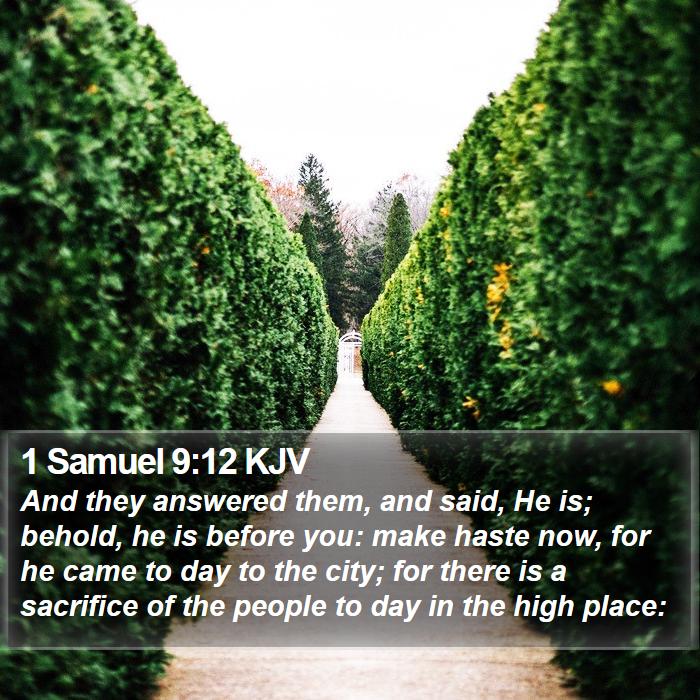 1 Samuel 9:12 KJV Bible Study