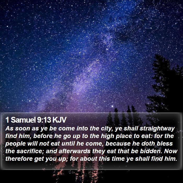 1 Samuel 9:13 KJV Bible Study