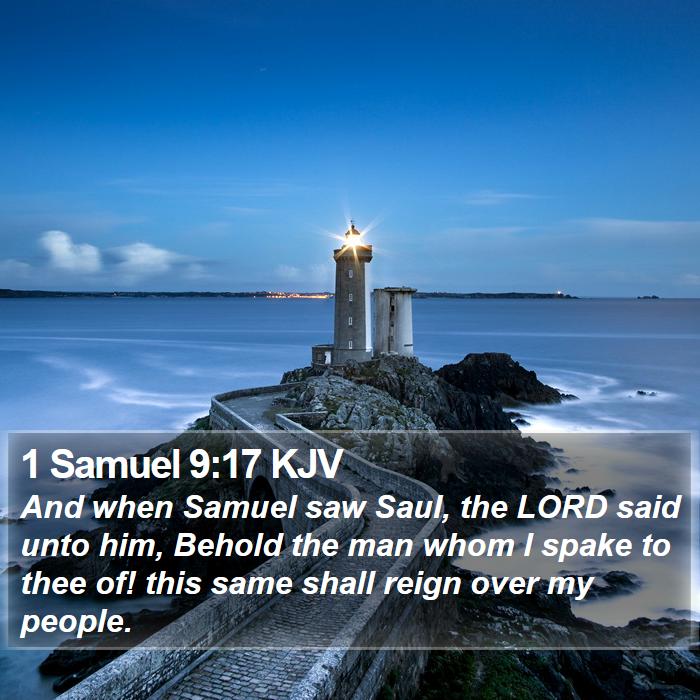 1 Samuel 9:17 KJV Bible Study