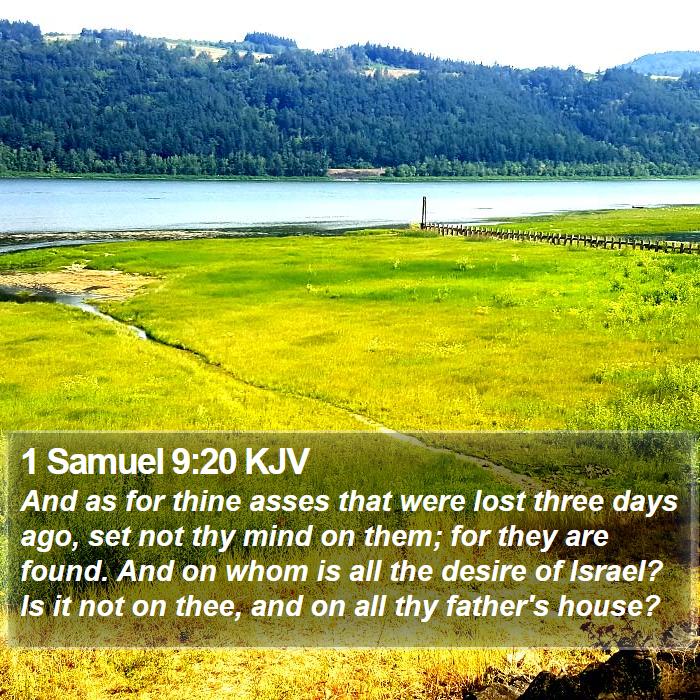 1 Samuel 9:20 KJV Bible Study