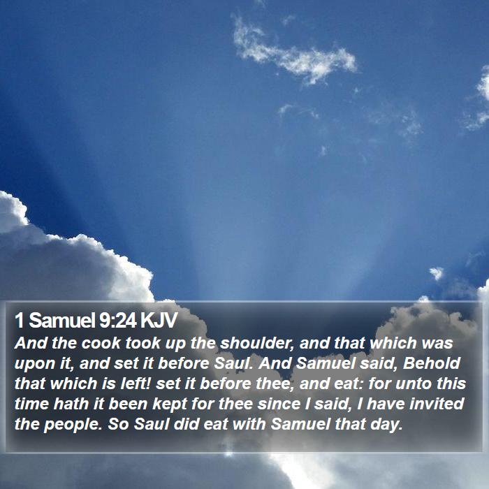 1 Samuel 9:24 KJV Bible Study