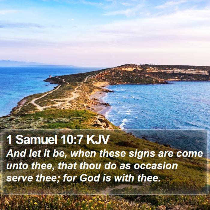 1 Samuel 10:7 KJV Bible Study