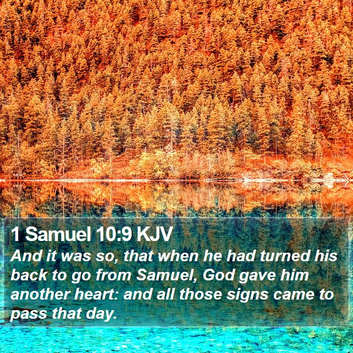 1 Samuel 10:9 KJV Bible Study