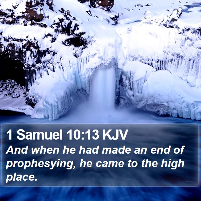 1 Samuel 10:13 KJV Bible Study