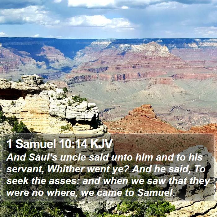 1 Samuel 10:14 KJV Bible Study