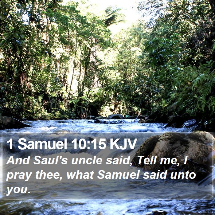 1 Samuel 10:15 KJV Bible Study