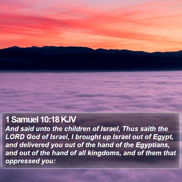 1 Samuel 10:18 KJV Bible Study