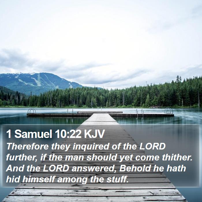 1 Samuel 10:22 KJV Bible Study