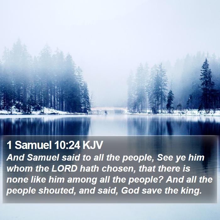 1 Samuel 10:24 KJV Bible Study