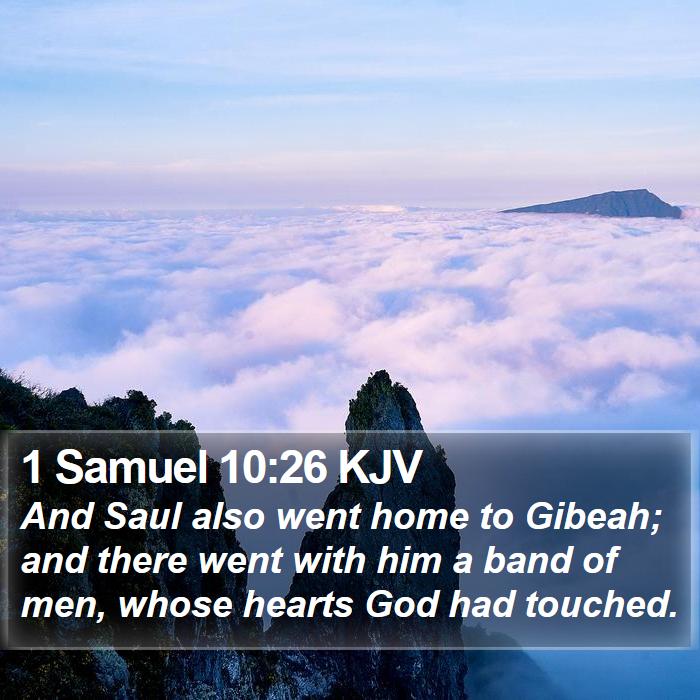 1 Samuel 10:26 KJV Bible Study